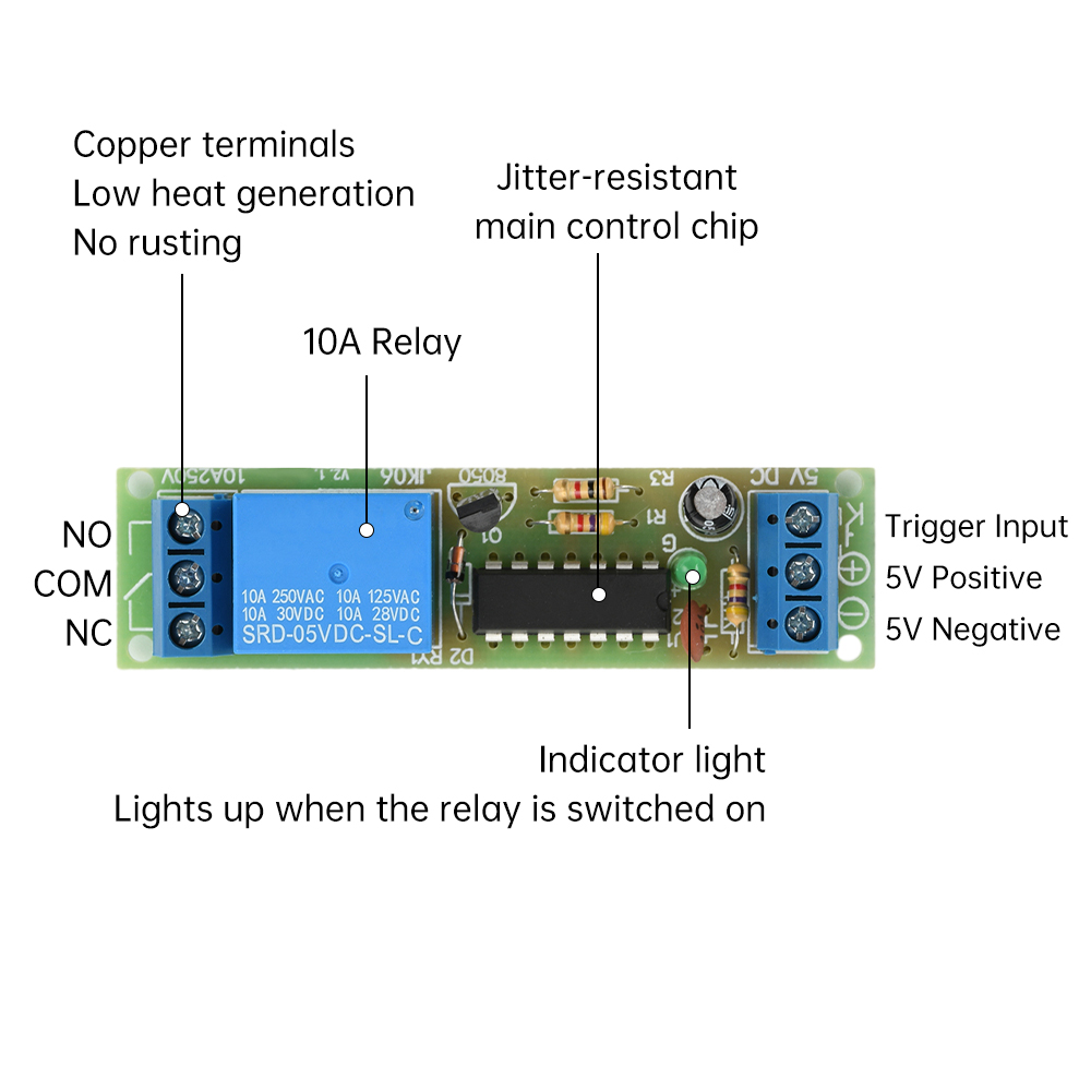 DC 5V Flip-Flop Latch Relay Mo - Shelly Relay Module 评论和价格
