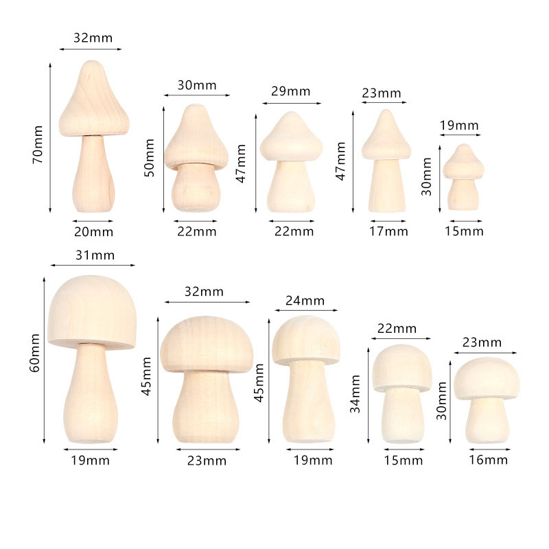 5PCS Mini Unfinished Wooden Mu - Diy Automation Projects 评论和价格