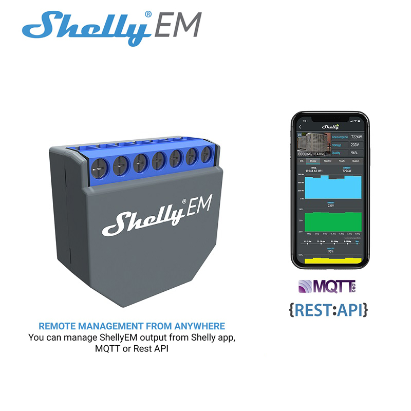 SHELLY EM Wifi Smart Life Cont - Shelly Relay Module 评论和价格
