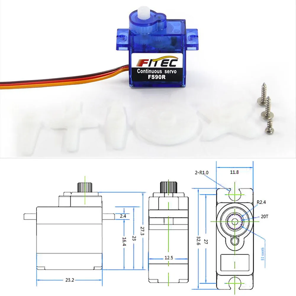 Feetech Mini FS90R Micro Servo - Diy Automation Projects 评论和价格
