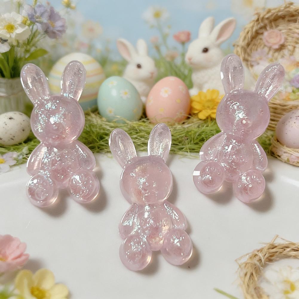 Glitter Rabbit Charm 10pcs Gli - Diy Automation Projects 评论和价格