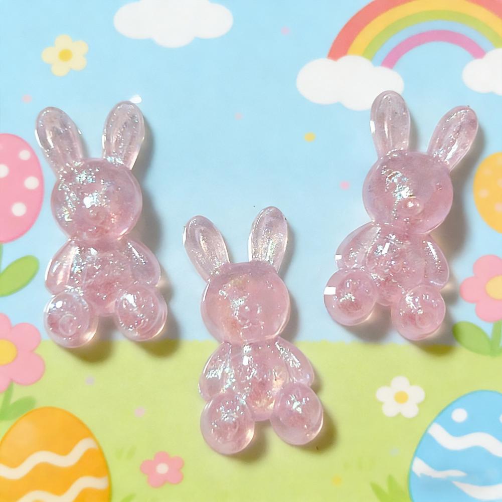 Glitter Rabbit Charm 10pcs Gli - Diy Automation Projects 评论和价格
